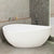 Nami Oval 1800mm Wide Freestanding Bath, Matte White
