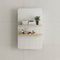 *Clearance* Retti Rectangular 450mm x 750mm Mirrored Shaving Cabinet, Matte White