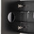 Retti Rectangular 900mm x 750mm Mirrored Shaving Cabinet, Matte Black