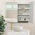 Retti Rectangular 900mm x 750mm Mirrored Shaving Cabinet, Matte White