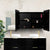 Retti Rectangular 1500mm x 750mm Mirrored Shaving Cabinet, Matte Black