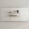 Retti Rectangular 1800mm x 750mm Mirrored Shaving Cabinet, Matte White