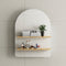 Arco Arch 600mm x 800mm Mirrored Shaving Cabinet, Matte White