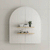 Arco Arch 850mm x 1000mm Mirrored Shaving Cabinet, Matte Black