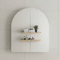 Arco Arch 850mm x 1000mm Mirrored Shaving Cabinet, Matte Black