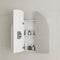 Arco Arch 1000mm x 1000mm Mirrored Shaving Cabinet, Matte White