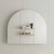 Arco Arch 1150mm x 1000mm Mirrored Shaving Cabinet, Matte Black