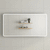 Retti Rectangular 1500mm x 750mm Frontlit LED Mirrored Shaving Cabinet, Matte White