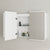 Retti Rectangular 1500mm x 750mm Frontlit LED Mirrored Shaving Cabinet, Matte White