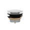 Dome Pop Short Bath Waste 40mm, with Pull-Out Basket, Polished Chrome