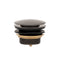 Dome Pop Short Bath Waste 40mm, with Pull-Out Basket, Brushed Gunmetal