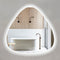 Pearla Drop 1000mm LED Mirror with Frosted Glass Border and Demister