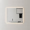 Retti Rectangular 1000mm x 900mm LED Mirror with Frosted Glass Border and Demister