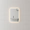 Retti Rectangular 400mm x 600mm LED Mirror with Frosted Glass Border and Demister