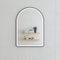 Arco Arch 700mm x 1000mm Frontlit LED Framed Mirror with Demister, Matte Black Frame