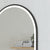 Arco Arch 1500mm x 1000mm Frontlit LED Framed Mirror with Demister, Matte Black Frame