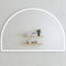 Arco Arch 1500mm x 1000mm Frontlit LED Framed Mirror with Demister, Matte White Frame