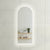 Arco Arch 500mm x 1200mm LED Mirror with Frosted Glass Border and Demister