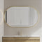 Pill Oval 1500mm x 900mm Framed Mirror, Brushed Brass (Gold) Frame