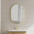 Pill Oval 600mm x 900mm Framed Mirror, Brushed Brass (Gold) Frame