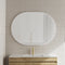 Pill Oval 1200mm x 900mm Framed Mirror, Matte White Frame