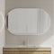 Pill Oval 1500mm x 900mm Framed Mirror, Matte White Frame