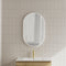 Pill Oval 500mm x 800mm Framed Mirror, Matte White Frame