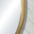 Pill Oval 1200mm x 900mm Framed Mirror, Brushed Brass (Gold) Frame