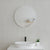 Circa Round 600mm Framed Mirror, Matte White Frame