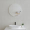 Circa Round 600mm Framed Mirror, Matte White Frame