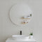 Circa Round 750mm Framed Mirror, Matte White Frame