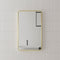 Retti Rectangular 450mm x 750mm Framed Mirror, Brushed Brass (Gold) Frame