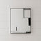 Retti Rectangular 600mm x 750mm Framed Mirror, Matte Black Frame