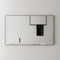 Retti Rectangular 1500mm x 900mm Framed Mirror, Matte Black Frame