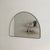 Arco Arch 1200mm x 800mm Framed Mirror, Matte Black Frame