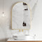 Arco Arch 700mm x 1000mm Framed Mirror, Brushed Brass (Gold) Frame