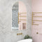 Arco Arch 700mm x 1000mm Framed Mirror, Matte White Frame