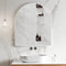 Arco Arch 850mm x 1000mm Framed Mirror, Matte White Frame