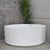 Sunshine Groove 1500mm Fluted Round Freestanding Bath, Gloss White