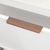 Hiku Pull Vanity Handle - Brushed Golden Brown