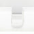 U Shaped Insert Aluminum Under Sink Vanity Drawer Cut Out for Plumbing, Matte White