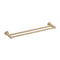 Profile SS 600mm Double Towel Rail, PVD Brushed Brass (Gold)