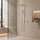 Retto Square Twin Shower System with Adjustable Rail and 250mm Head, Polished Chrome