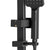 Retto Square Twin Shower System with Adjustable Rail and 250mm Head, Matte Black