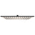 Square 400mm Stainless Steel Rain Shower Head, Matte Black
