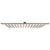 Square 400mm Stainless Steel Rain Shower Head, Brushed Nickel