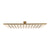 Square 300mm Stainless Steel Rain Shower Head, Brushed Brass (Gold)