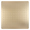 Square 400mm Stainless Steel Rain Shower Head, Brushed Brass (Gold)