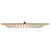 Square 400mm Stainless Steel Rain Shower Head, Brushed Brass (Gold)