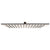 Square 400mm Stainless Steel Rain Shower Head, Brushed Gunmetal